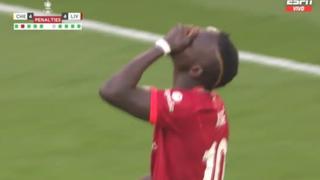 Pudo ser el héroe: Sadio Mané perdió el penal ante Mendy en el Liverpool vs. Chelsea