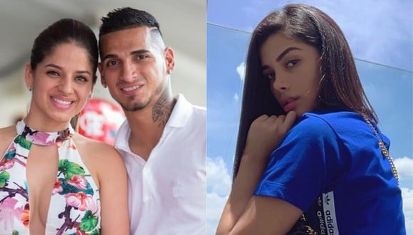 Esposa de Miguel Trauco se pronuncia en redes sociales luego que futbolista fue captado junto a Valeria Roggero. (Foto: @karlita.galvezf/@valeriaroggero)
