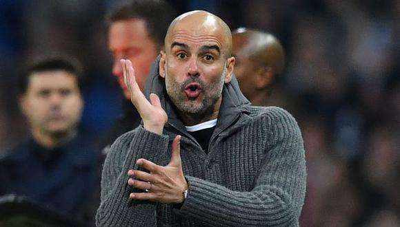 Pep Guardiola, entrenador del Manchester City. (Foto: AFP)