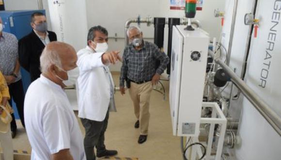 Inicia operatividad de la planta generadora de oxígeno medicinal del Hospital Regional Lambayeque (Foto: Andina)