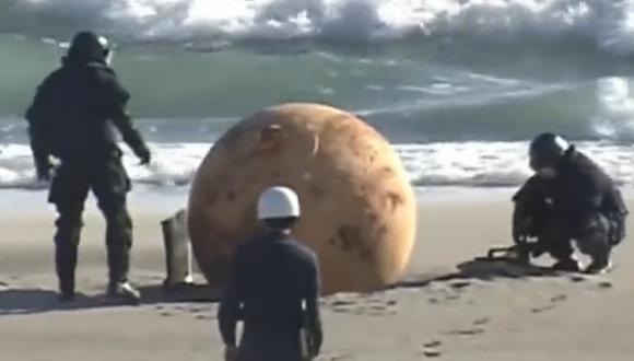 Encuentran enorme esfera en el mar de Japón: de qué se trató