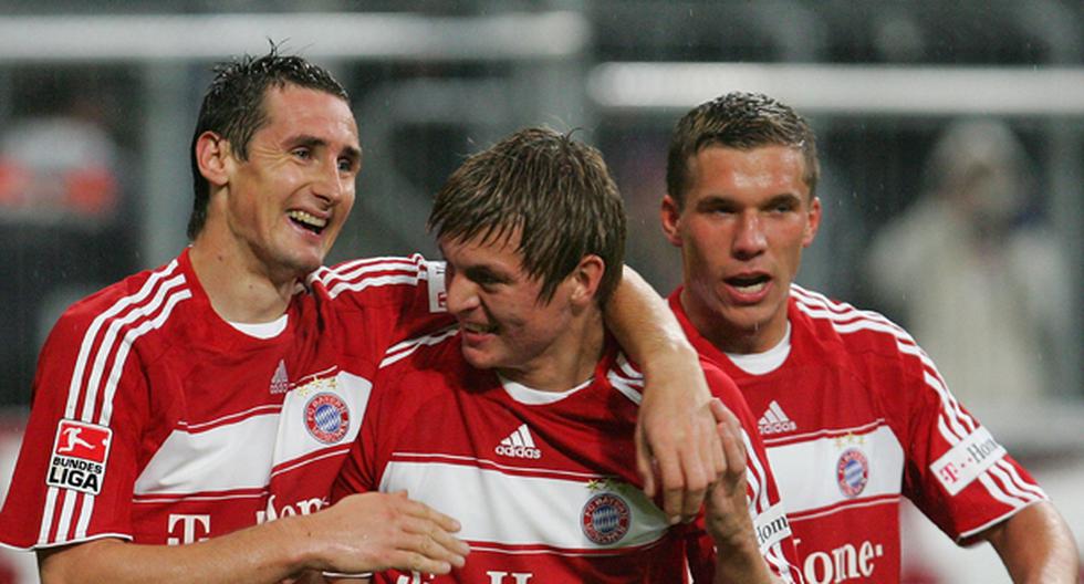 Toni Kroos debutó a lado de dos grandes como Lukas Podolski y Miroslav Klose. (Foto: Getty Images)