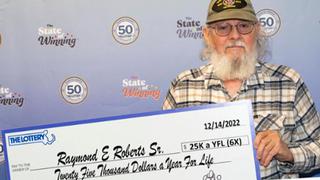 Veterano de guerra de EE.UU. gana 6 veces la lotería y se lo atribuye a su ‘intuición’