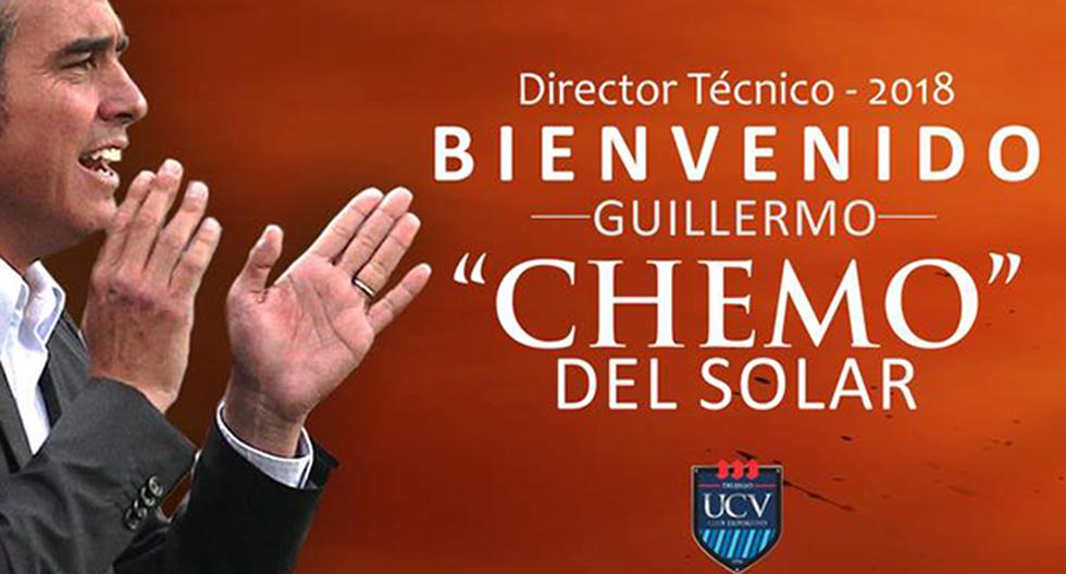 Chemo del Solar firmó con la César Vallejo para buscar el ascenso a primera en la temporada 2018. (Foto: UCV)