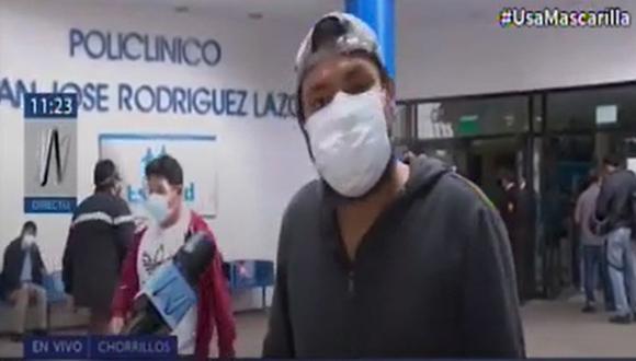 Padre de familia denunció que un delincuente le disparó a su hijo en el pecho para robarle 5 soles.  El hecho ocurrió en Chorrillos | Foto: Captura Canal N