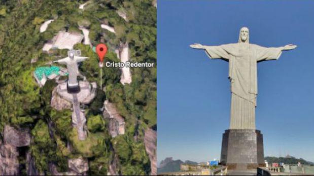 Google Maps: así se ve al Cristo Redentor de Río de Janeiro