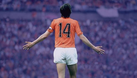 El mítico dorsal '14' de Johan Cruyff, el que usó en todos sus equipos. (Foto: Agencias)