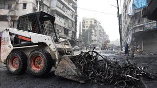 Alepo remueve los primeros escombros que dejó la guerra [FOTOS]