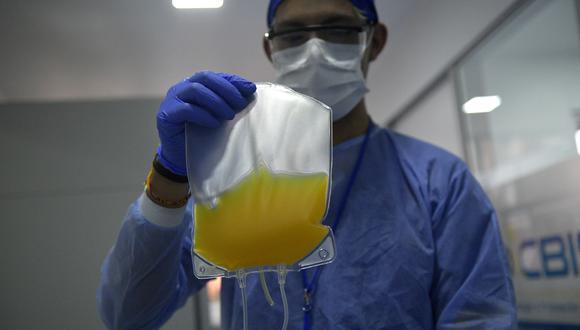 El plasma convaleciente ha sido usado ya en otras enfermedades infecciosas. (Foto: Raul ARBOLEDA / AFP)