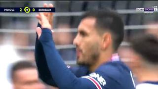 Se puso nervioso: el golazo de Leandro Paredes para celebrar el 3-0 del PSG vs. Bordeaux | VIDEO