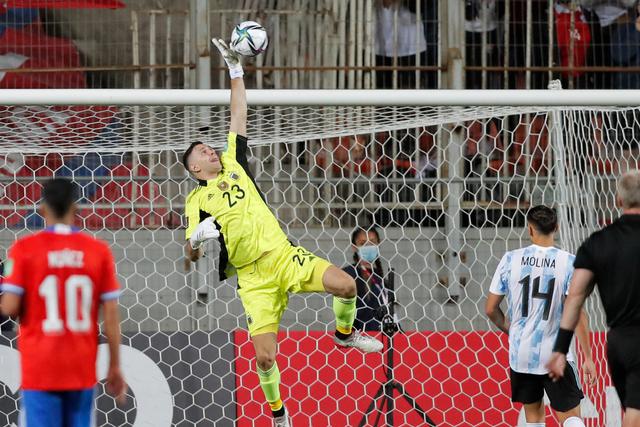 Argentina vs. Chile se enfrentaron en Calama por la jornada 15 de las Eliminatorias | Fuente: EFE