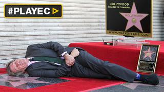 Hugh Laurie y su estrella en el Paseo de la Fama de Hollywood