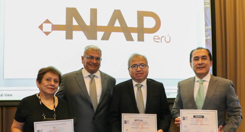 La Asociación Nacional de Proveedores de Internet (NAP) reconoció el aporte de varias instituciones públicas y privadas en la migración al IPv6. (Foto: Cortesía)