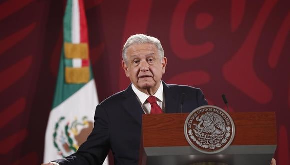El presidente de México, Andrés Manuel López Obrador, durante su conferencia de prensa diaria en Palacio Nacional. (EFE/José Méndez).