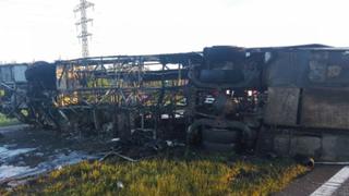 Rusia:Catorce muertos en violento choque de un ómnibus contra un camión