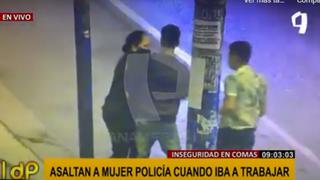 Comas: capturan a delincuentes que asaltaron a mano armada a suboficial de la PNP en el paradero México | VIDEO 
