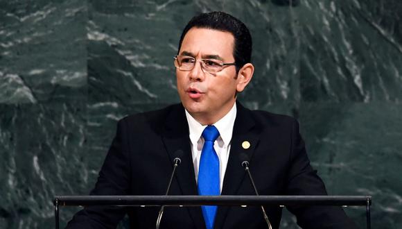 Jimmy Morales, presidente de Guatemala. (Foto: AFP/Jewel Samad)