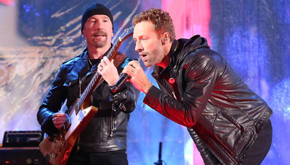 U2 sonó así con Chris Martin y Bruce Springsteen como cantantes