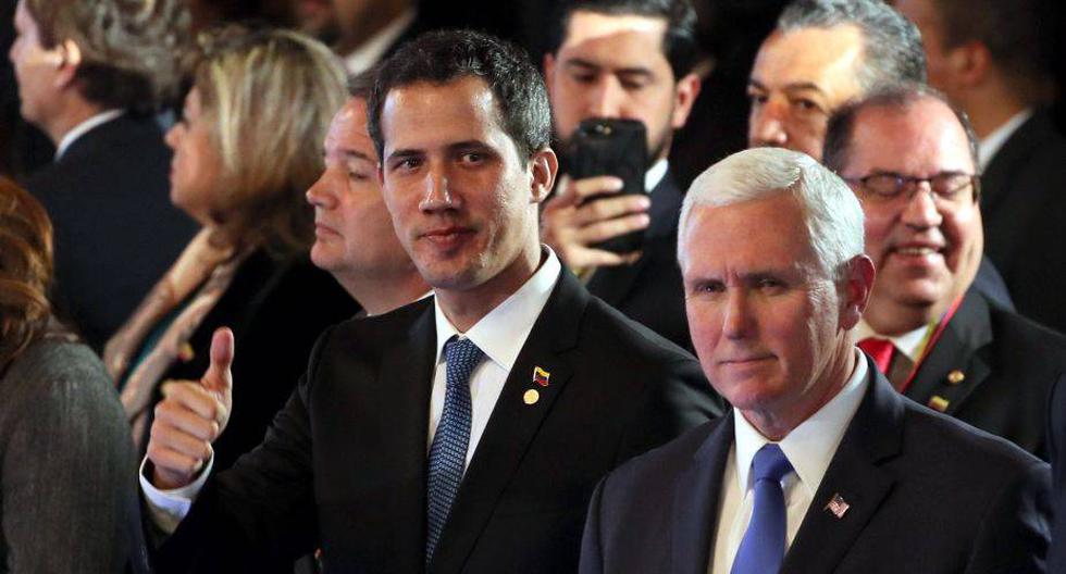 Mike Pence, vicepresidente de USA, le dio todo su respaldo a Juan Guaidó | EFE