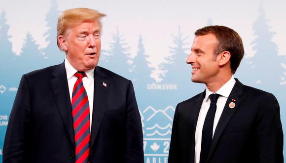 Emmanuel Macron aseguró tras una reunión bilateral con su homólogo estadounidense, Donald Trump, que existe "voluntad de todos los lados para llegar a un acuerdo" que les beneficie. (Foto: Reuters/Leah Millis)