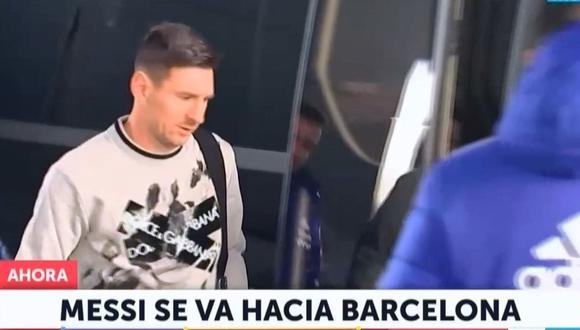 Luego de la derrota frente a Venezuela, Lionel Messi decidió dejar la concentración de Argentina para sumarse al Barcelona. (Foto: captura)
