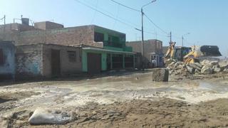 Chimbote: 25 casas afectadas por oleaje que inundó calles