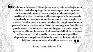 Lizzy Cantú: "Nuestra edición 100"