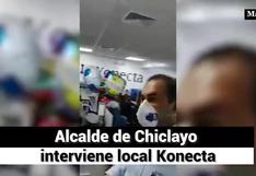 Alcalde de Chiclayo  interviene local Konecta
