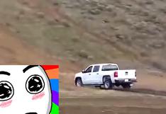 YouTube: reta a su suerte e intenta subir difícil cuesta en su camioneta