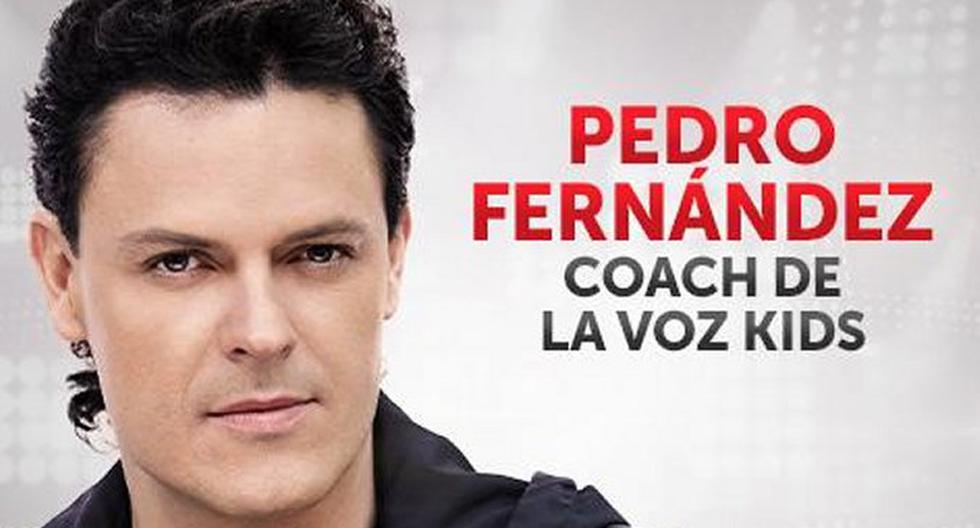 Pedro Fernández será coach en \'La Voz Kids México\'. (Foto: Twitter La Voz Kids)