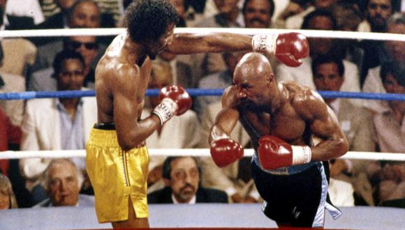 En abril de 1985 se realizó la pelea que tuvo al mejor primer round de la historia. Hagler vs. Hearns (Foto: AP)