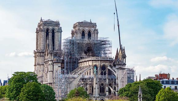 La reconstrucción de la catedral empezó luego de dos años del desastroso incendio ocurrido el 15 de abril del 2019. (Foto:)