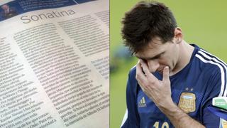 Este artículo sobre Messi genera indignación en redes sociales