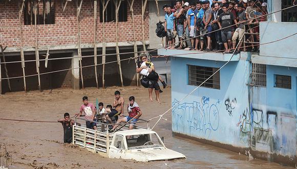 Emergencia en Lima por lluvias, huaicos y desborde de ríos
