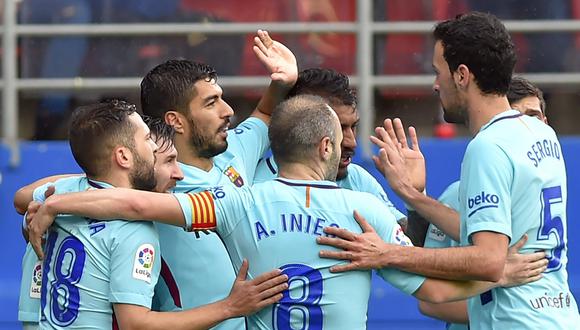 El Barcelona y el Eibar se enfrentan en Ipurua este sábado (10:15 a.m. EN DIRECTO EN VIVO por DirecTV) por la fecha 24 de la Liga Española. (Foto: AFP)