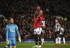 Manchester United goleó 4-1 al Newcastle por la Premier League