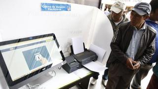 ONPE: voto electrónico en solo 19 distritos esta segunda vuelta