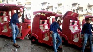 Facebook: mototaxi "convertible" causa sensación entre usuarios | VIDEO