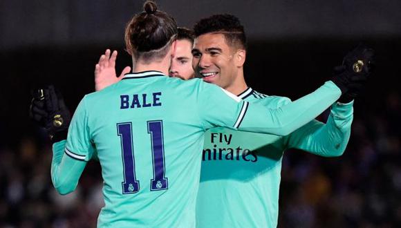 Casemiro y Gareth Bale son compañeros en Real Madrid desde hace seis temporadas. (Foto: AFP)