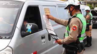 Policía y Ejército realizan control vehicular en la Panamericana Sur | FOTOS