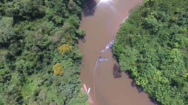 El Ministerio Público verificó el impacto en el ecosistema que está generando el derrame de petróleo en Loreto. (Foto: Ministerio Público)