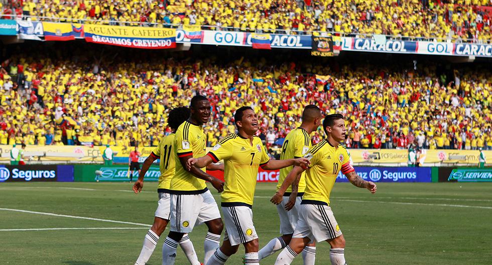 Sebastián Pérez aumentó la ventaja para Colombia en Barranquilla tras un jugadón de Edwin Cardona. (Foto: EFE)