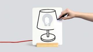 Una lámpara dibujada: Alumbra tu dormitorio con este objeto