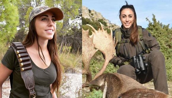 España | Joven cazadora denuncia acoso y amenazas de muerte por parte de animalistas. (Instagram)