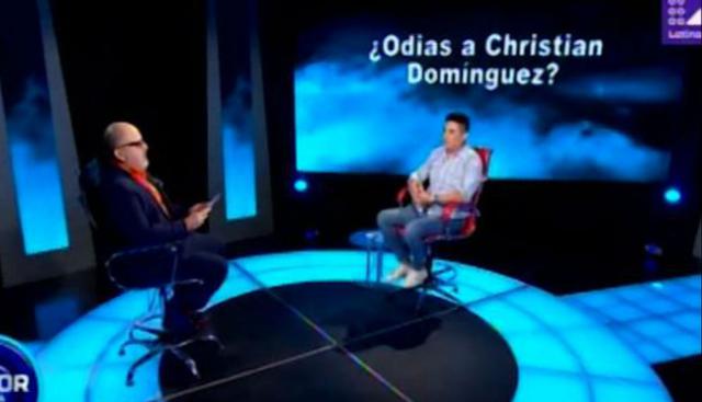 El cantante de cumbia Leonard León se sentó en el sillón rojo del programa 'El valor de la verdad' y fue sometido a una serie de preguntas (Foto: captura Latina)