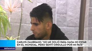Carlos Zambrano: "no me dolió no estar en el Mundial, sentí orgullo por mi país"