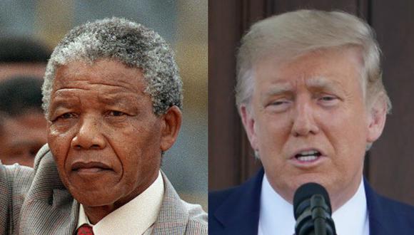 Si bien la Casa Blanca ha desmentido la veracidad de los supuestos comentarios, Cohen (izquierda) coloca en boca de Trump (derecha) declaraciones como "Que le jodan a Mandela, no fue un líder". (AFP - TREVOR SAMSON /  MANDEL NGAN)