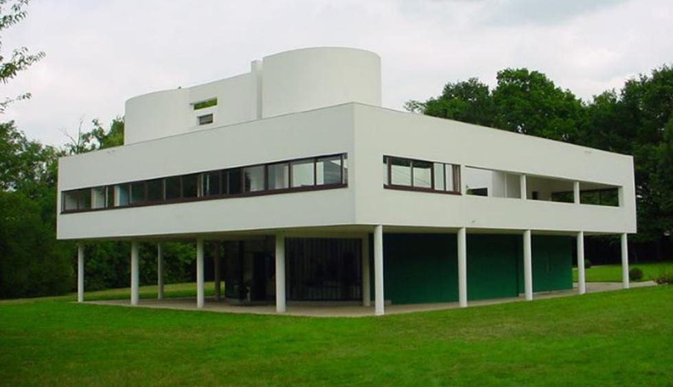 Villa Savoye. Esta obra de Le Corbusier, diseñada entre 1929 y 1931, es una de las más destacadas  del arquitecto suizo - francés. (Foto: Wikimedia Commons)