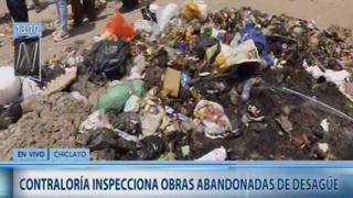 Chiclayo: Contraloría inspeccionó obra de desagüe paralizada