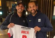 Barcos regaló camiseta de Alianza Lima a Schelotto, su excompañero en el Sporting de Portugal